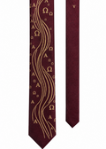 Alpha Omega Burgundy Waves Tie
