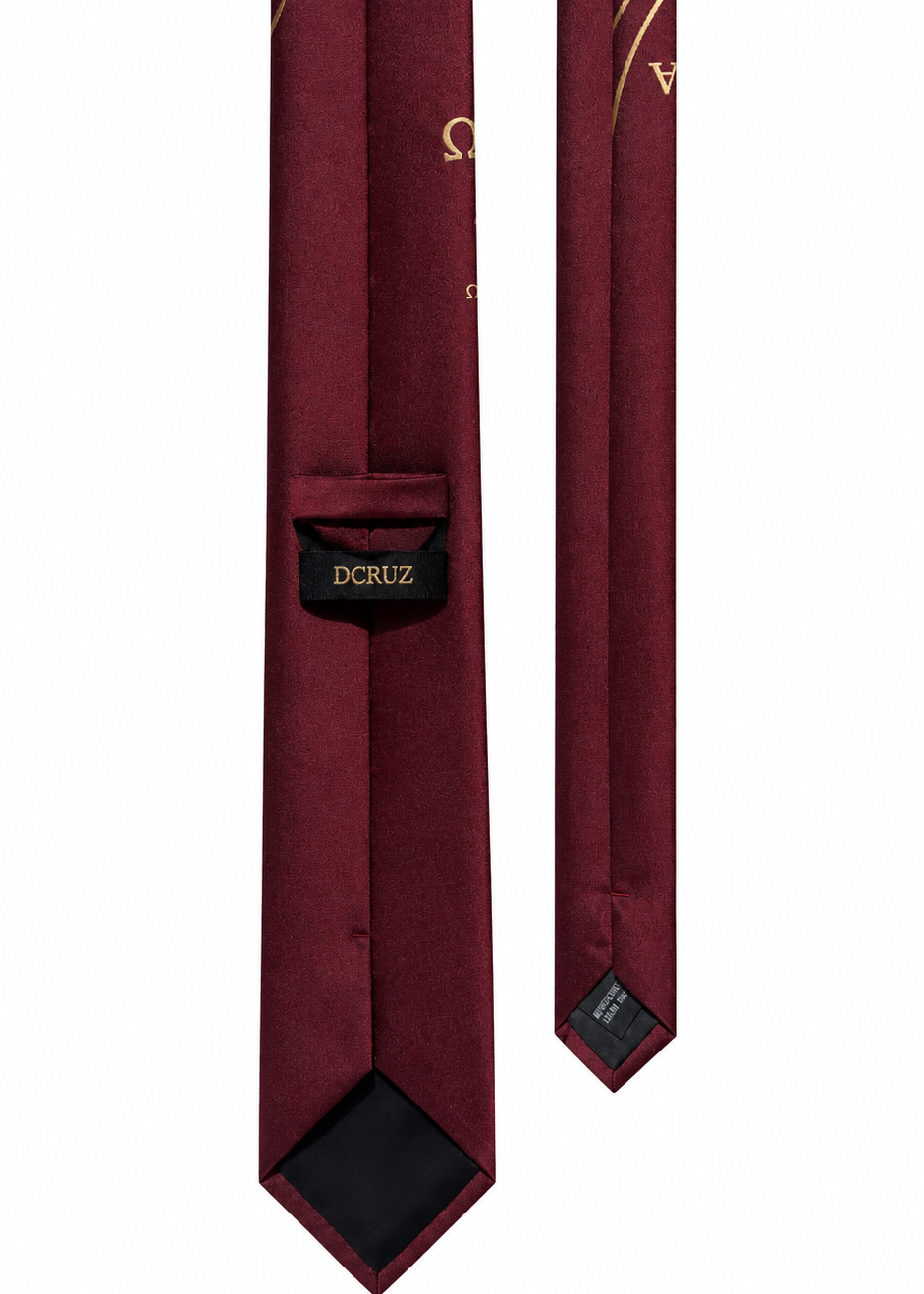 Alpha Omega Burgundy Waves Tie
