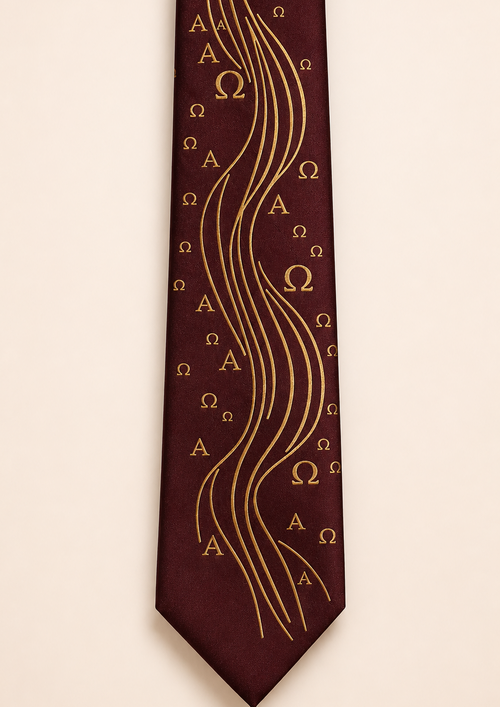 Alpha & Omega Christian Tie