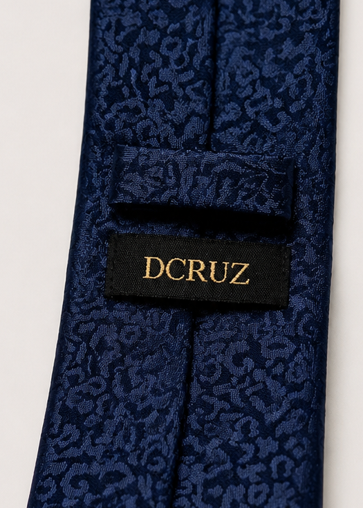 Navy Cross & Dove Christian Tie