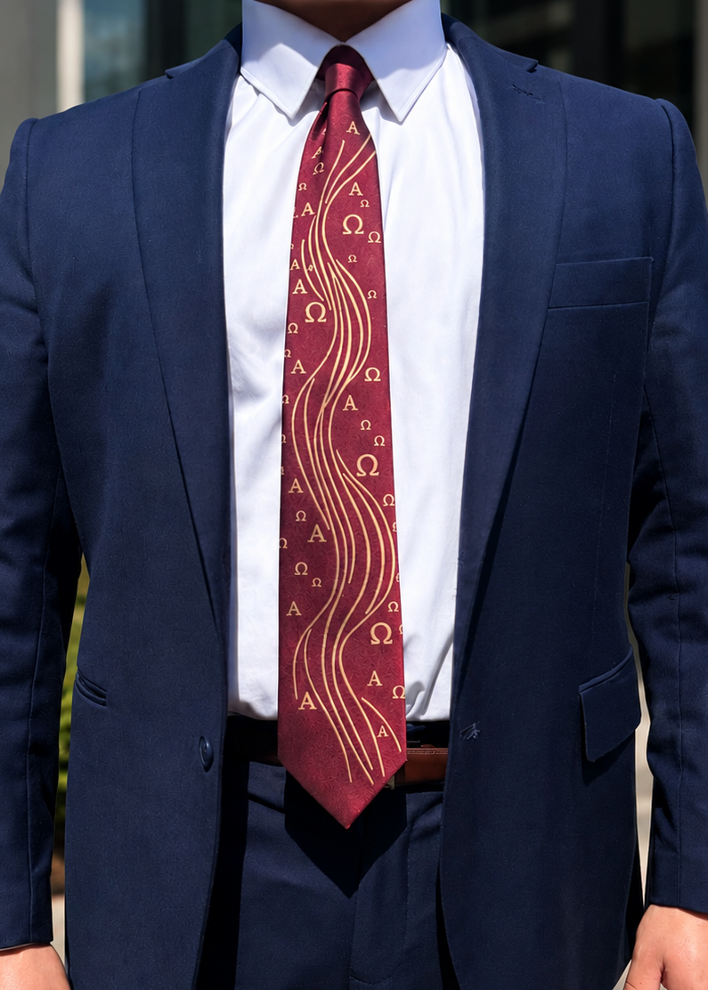 Alpha & Omega Christian Tie